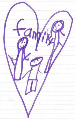 Rebekka's recent drawings of her family are missing her daddy. Please keep her in prayer.